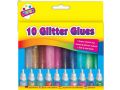 Art Box 10pk Glitter Glue Pens Part No.5032/48
