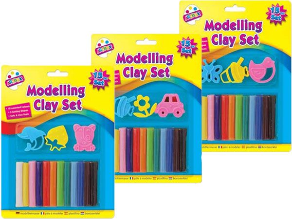 Art Box 15pce Modelling Clay Set, Assorted Picked At Random