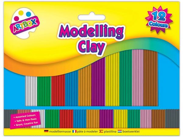 Art Box 12pce Modelling Clay Strips