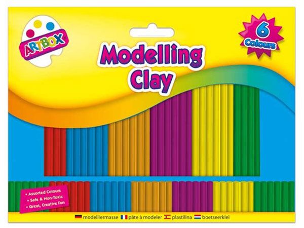 Art Box 6pce Modelling Clay Strips